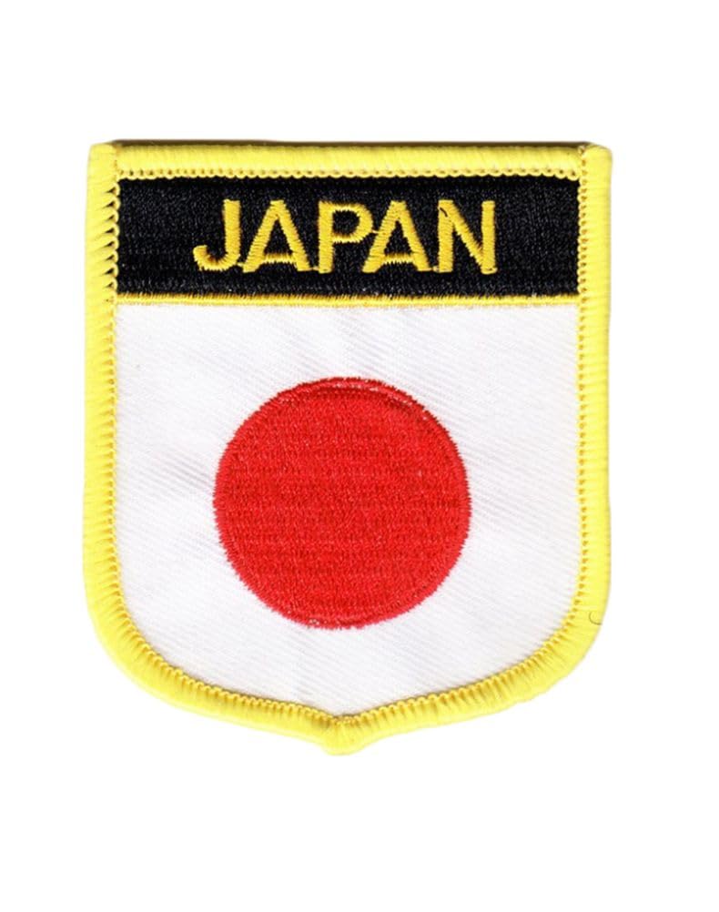Uijokdef 1 PCS（2.76x2.36 inch） Japan Flag Patches Iron On or Sew On Embroidered Tactical Military National Japan Patch