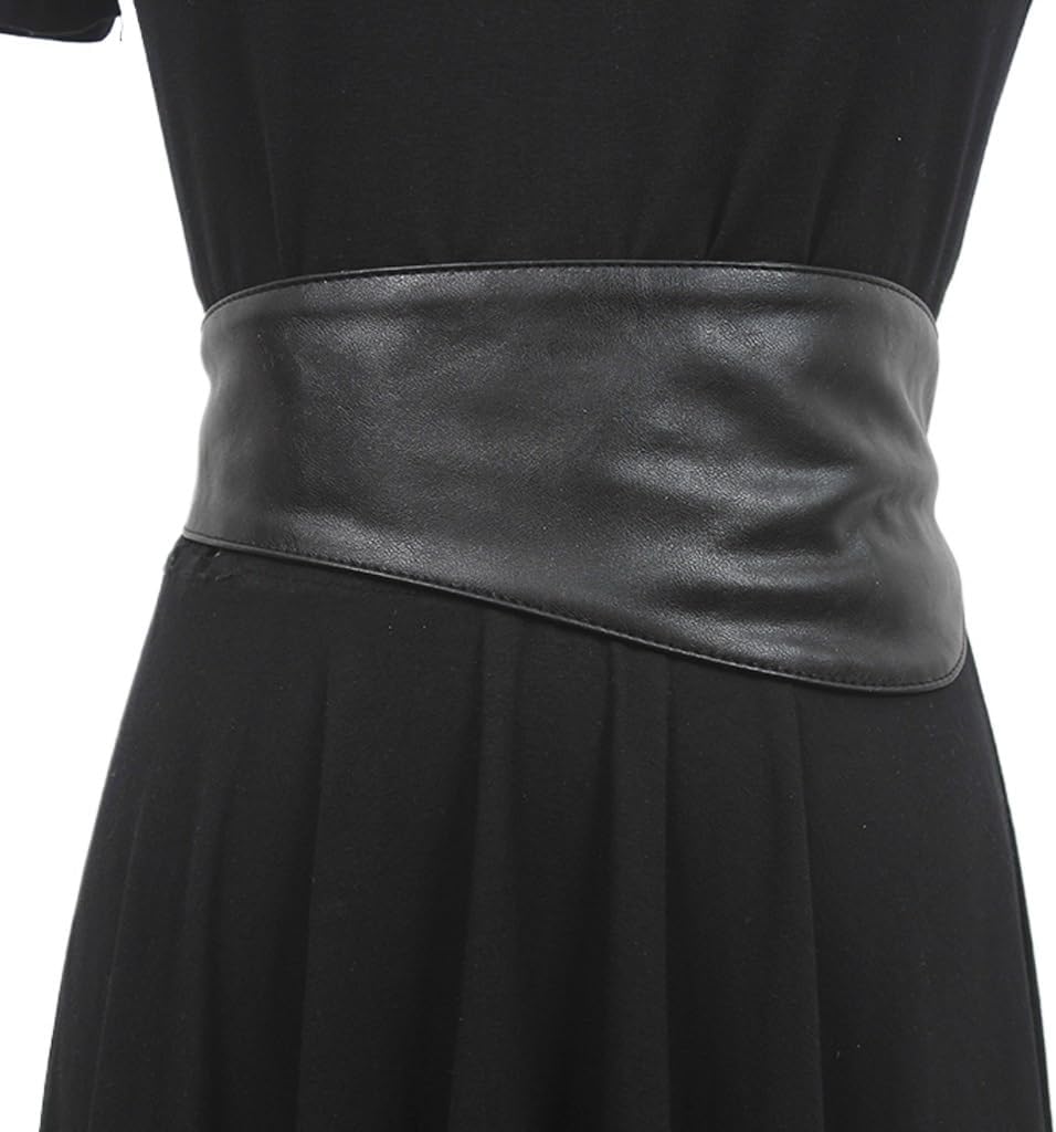 Wide Belt Leather Girl Student Korean Version Pant Belt Sweater Coat Accessories Lazy Belt