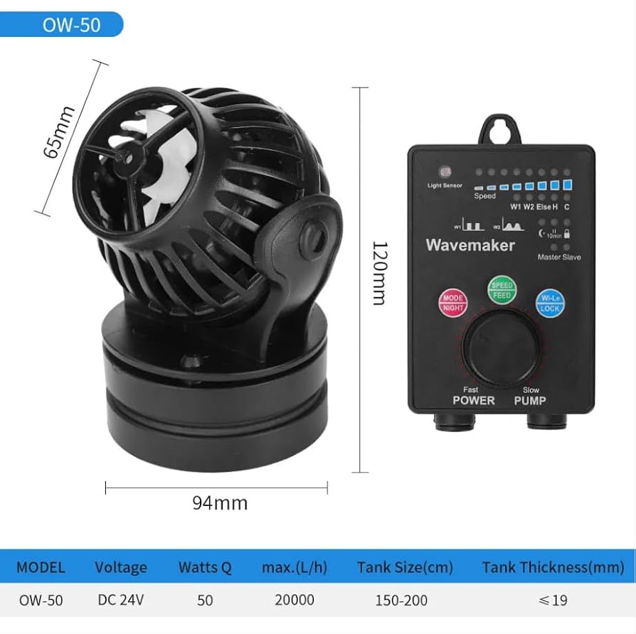 Jebao OW-50 Wave Maker 水流ポンプ 水槽ポンプ 水中ポンプ