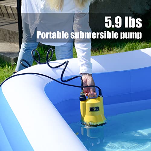 6699 1/6Hp Portable Utility Pump Submersible Small Backup Sump Pump To Drain Water From Flooding House Basement Pool Hot Tub Tankless Heater Liquids Transfer Sub 1100 #TOP1