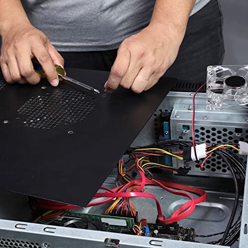 sourcing map 10Stk M6-1x15.9mm Edelstahl Paneel Federschrauben PFC2 Gerändelt Kopf Federbelastete Selbstklemmung Schrauben Befestigungsmittel für Leiterplatte