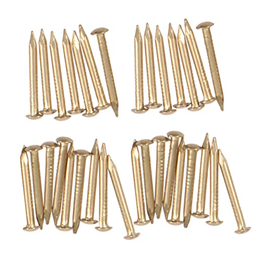 Clavos de Cabeza Redonda de Cobre 100 Piezas para Bisagras de Muebles y Caja de Madera miniatura 1