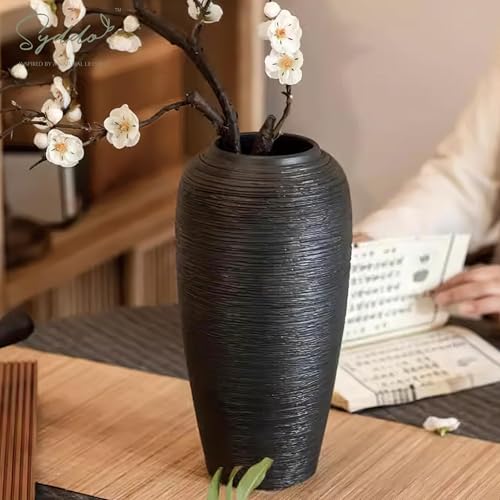 Vase en argile noir résistant pour sublimer vos fleurs - 8