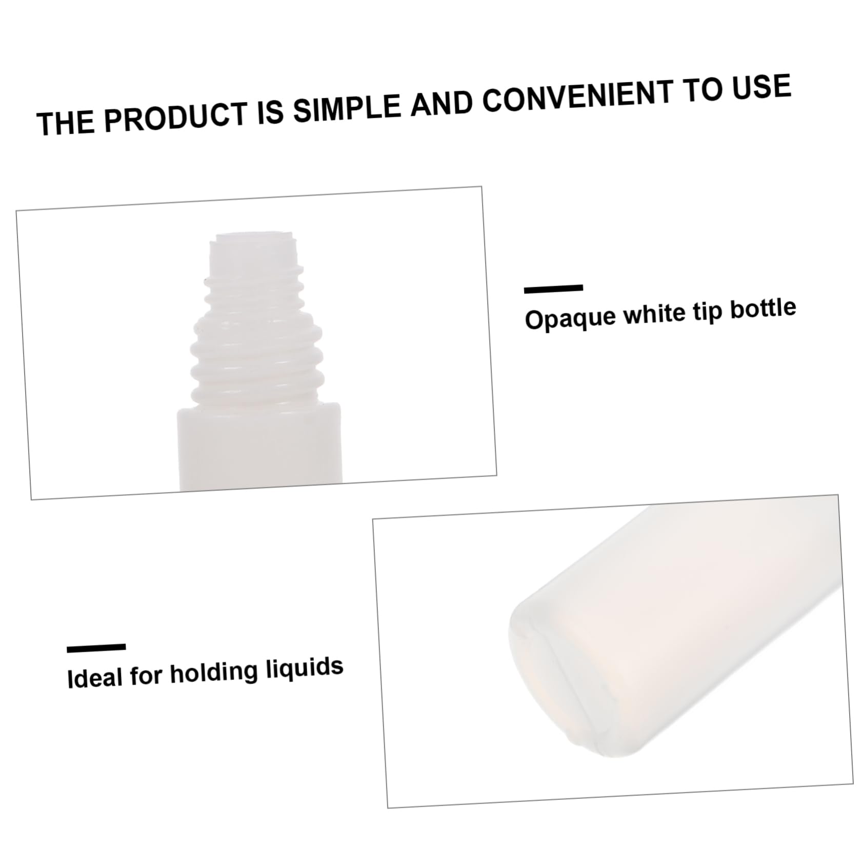 Pegamentos Adhesivos Multifuncionales para Manualidades DIY de 6ml por Botella, Color Blanco, Secado Rápido y Material Plástico, Pack de 50 Unidades