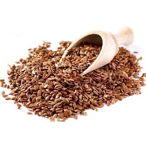 Image of Organic Box Natural and Premium Flax Seed Fibre Rich Alsi Seeds Raw Flaxseeds for Weight Loss and Omega-3 Rich Superfood (250 Gram) - Diwali Gift Pack