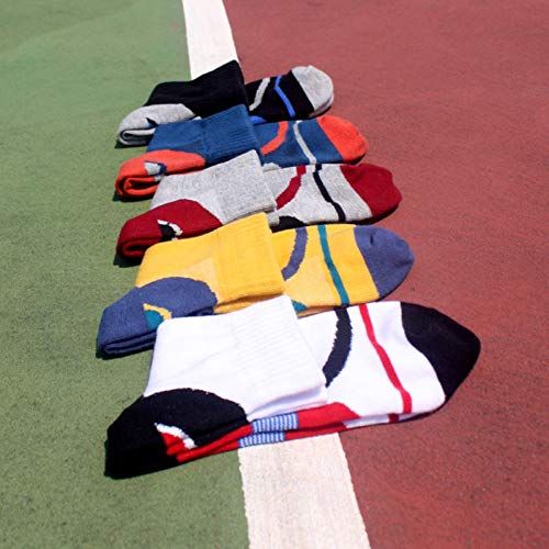 CXKWZ Men'S Socks 5 Pairs Men Socks Leisure Cotton Men Socks Short Socks Warm Stitching Color Antiskid Invisible Casual
