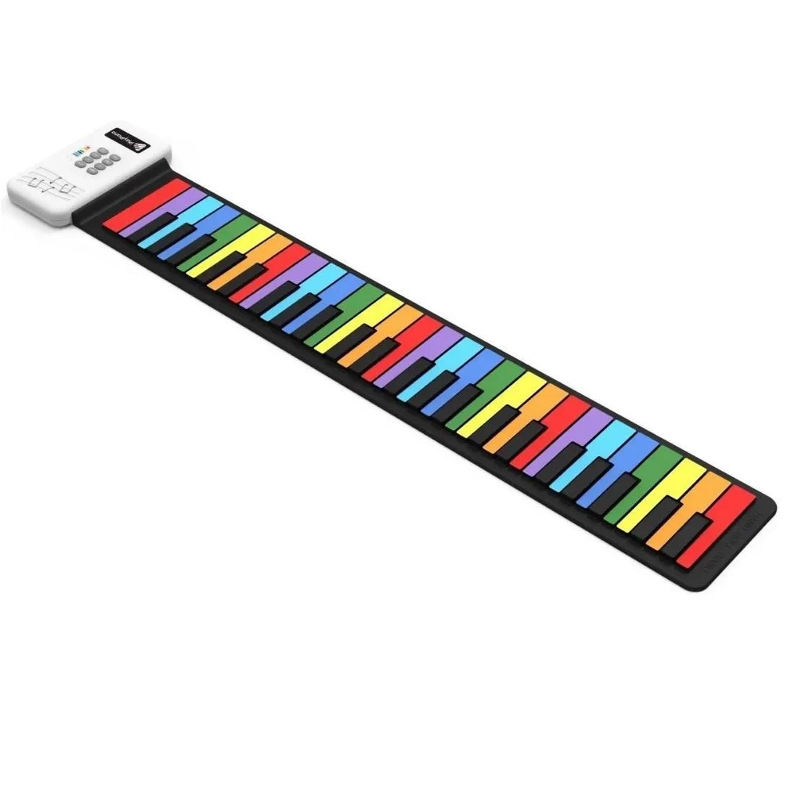 Elektroniczny Instrument Fortepianowy 49 Klawiszowe Kolorowe Przenośne Składane Elektroniczne Pianino Z Rolką Wbudowanymi Głośnikami I USB