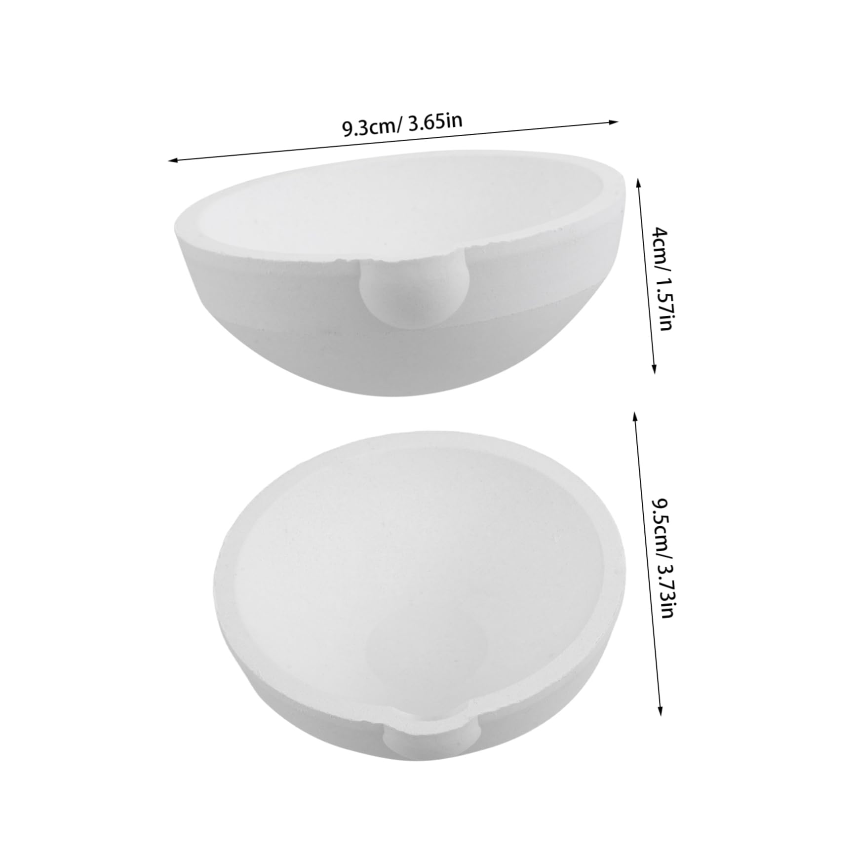 DOITOOL High-Temperature Resistant Graphite Crucible Bowl Jewelry Making Melting Furnace for Metal Casting