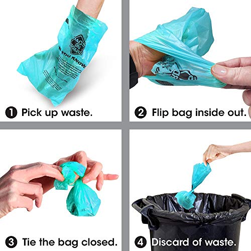 Bags on Board Odor Control Dog Poop Bags and Dispenser | Strong, Leak Proof Dog Waste Bags | Ocean Breeze Scent | 9 x14 Inches, 900 Waste Pickup Bags, 3203940073
