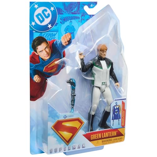 Image of DC Comics, Superman, Green Lantern, 6-Inch Action Figure, Authentic Superman Movie Styling, Super Heroes Kids Toys for Boys and Girls Ages 4 and Up