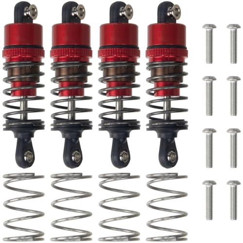 HobbyMarking Aluminum Oil Shock Absorbers Adjustable Damper Kit For 1/10 Tamiya TT-01 / TT-02 / MF-01X HSP HPI Racing Car Upgrade Parts