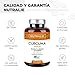 Cúrcuma orgánica(650mg) con Jengibre(50mg) y Pimienta Negra(10mg) | 120 cápsulas vegetales |...