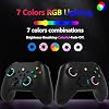 2.4G Wireless PC/Switch Controller with RGB Lighting/Programming Keys/Hall Joysticks/Hall Triggers/Vibrations,Three-Mode Switch Controller,Plug and Play Work for Windows PC, Android, Switch, Steam,TV