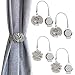 kilofly Magnetic Decorative Drapes Holdbacks Curtain Tiebacks Clips, Set of 4