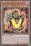 Seltenheitsstufe: Ultra Rare BLHR-DE009 - Visions-HELD Gravito - Ultra Rare - Yu-Gi-Oh - Deutsch - 1. Auflage im Set mit Ultra Pro Toploader und Ultra Pro Schutzhülle (Klarsicht)