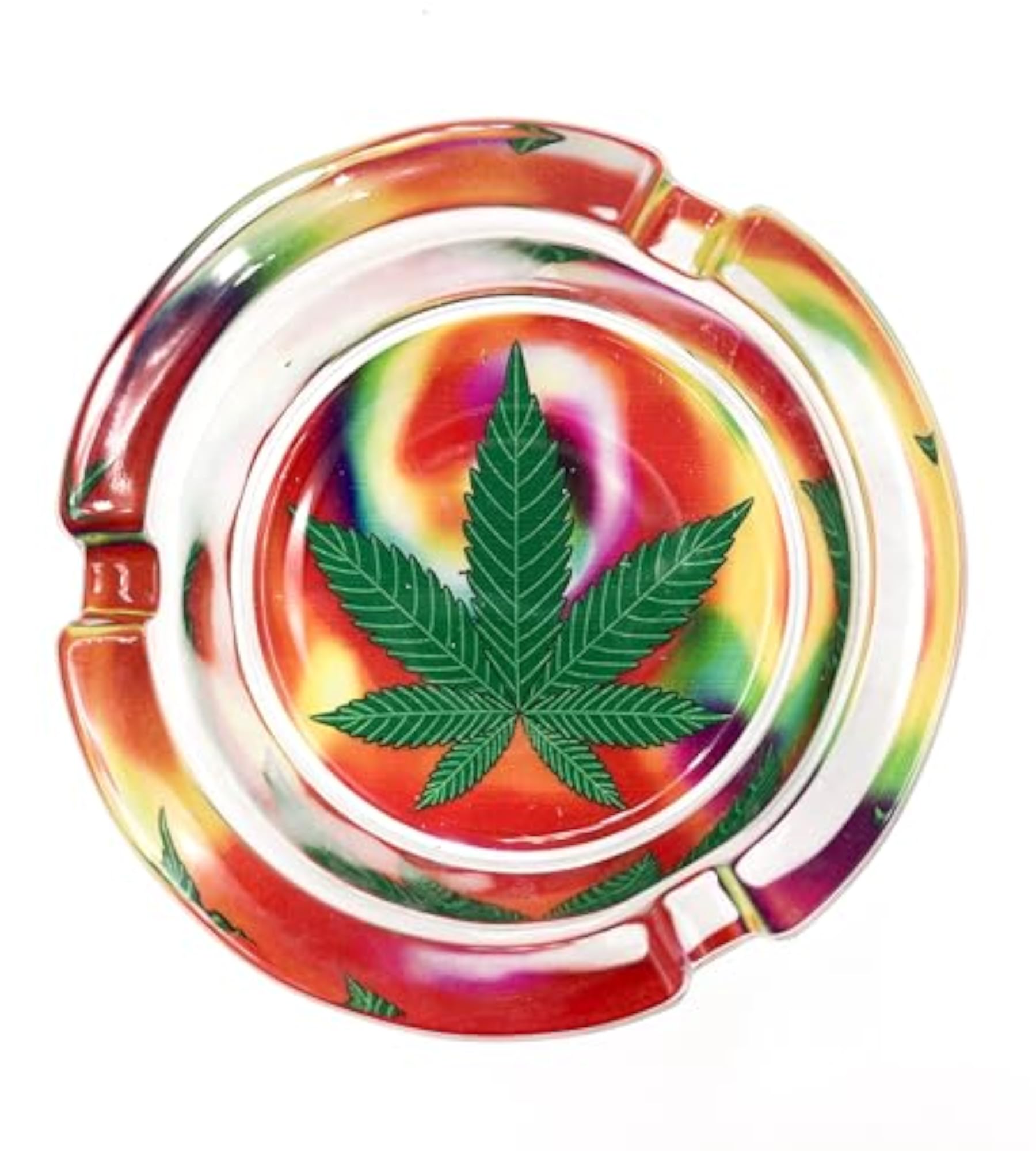 Leaf Glass Ashtray, Classic Style, Unique Design