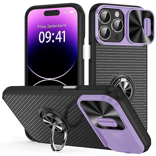 Funda iPhone 13 Pro silicona púrpura con protector cámara deslizable, carcasa antichoque