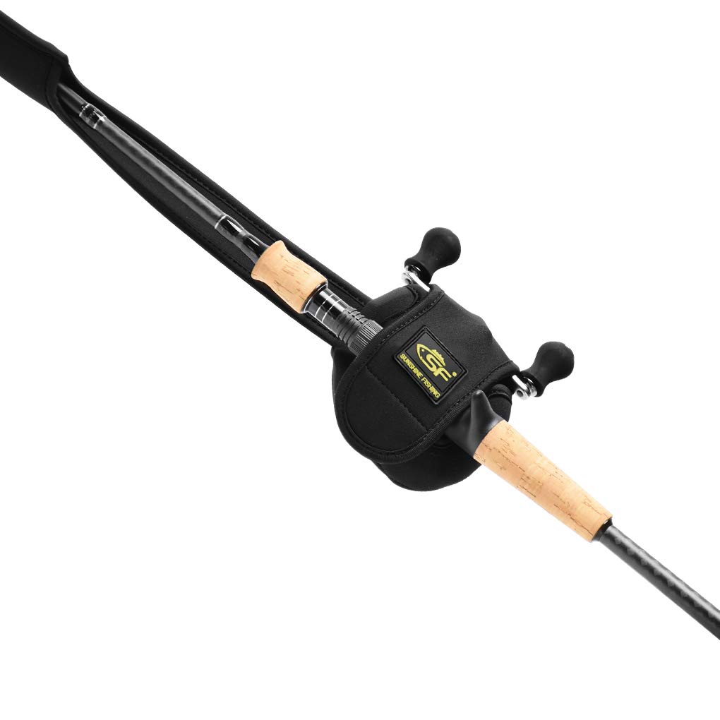baitcaster rod and reel cover Amazon.com : SF Fishing Rod Sleeve Cover Casting Rod Socks Black Two in one Baitcaster  Reel Cover Protector 7′-7′6″ Rod and Reel Combo Tools for Left Hand Reel :  Sports & Outdoors