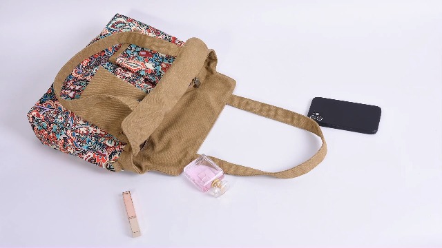 Bolso Tote Crossbody Boho Lona para Mujer miniatura 7