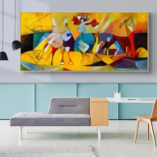 Impression toile Picasso avec cadre intérieur œuvre abstraite - 4