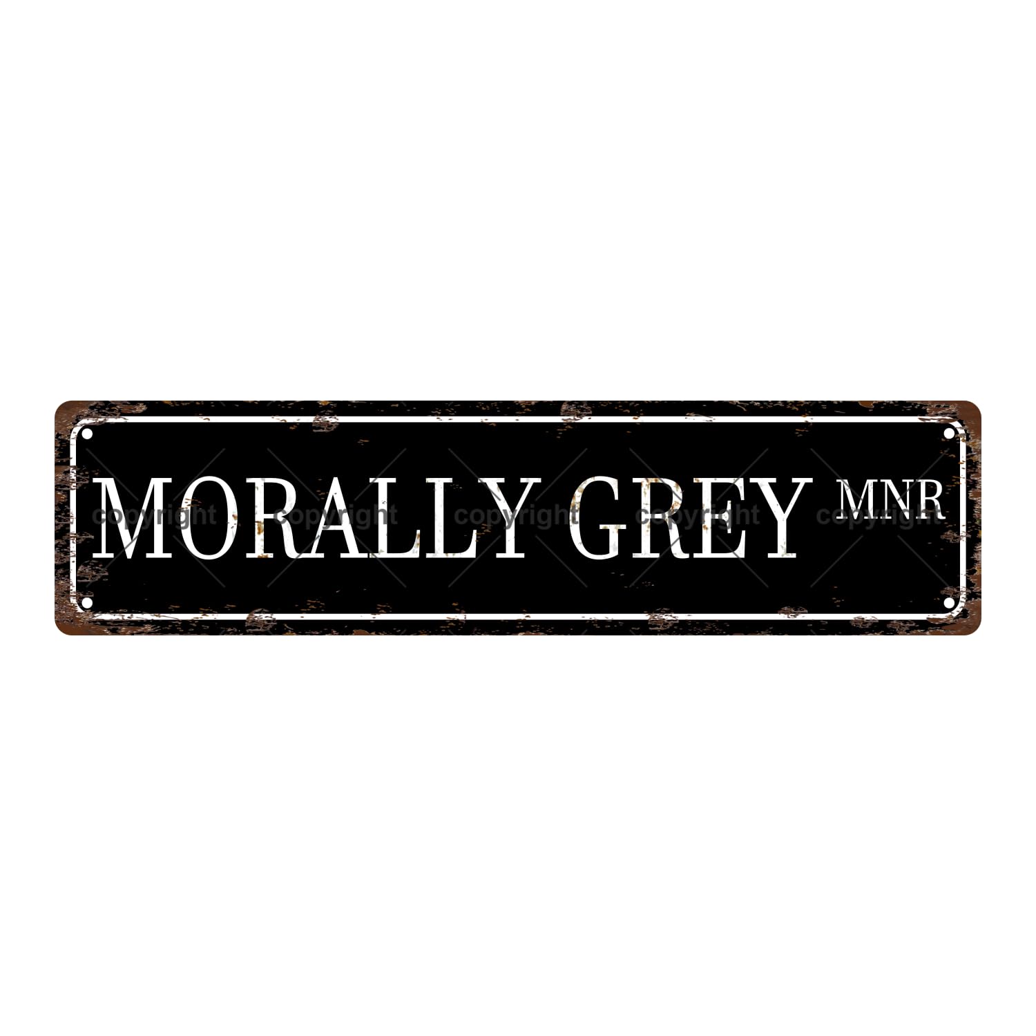 MORALLY Grey MNR Bookshelf Metal Tin Street Sign Bar Cafe Garage Cave Home Room Wall Bathroom Farmhouse Garden Porch Patio Decor,4x16 Inch