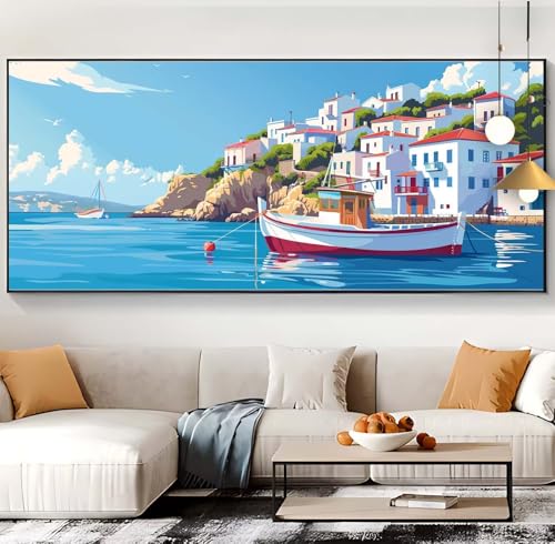 Diamond Painting paysage de bord de mer 60x130cm E98 pour loisirs créatifs