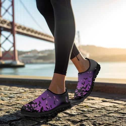 Image of Womens Slip On Walking Shoes Non Slip Loafer Breathable Holiday Travel Shoe Lightweight Casual Low Top Sneakers SizeUS 5.5-11.5
