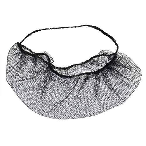 EZGOODZ Schwarze Bartnetze 100 Stück Einweg-Bartabdeckungen aus Nylon mit einzelner Schlaufe PSA-Gesichtshaarabdeckung für Arbeit im Fast Food Service, Küche Atmungsaktive Unisex Bartschoner Cover