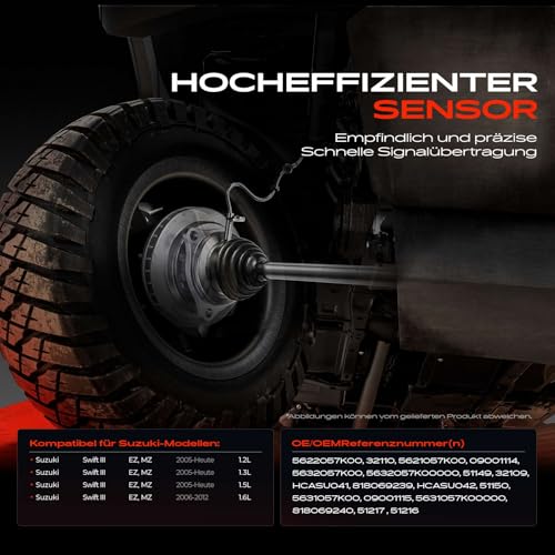 Sensor de velocidad ABS Frankberg para solucionar fallo en salpicadero de Swift III EZ MZ 3