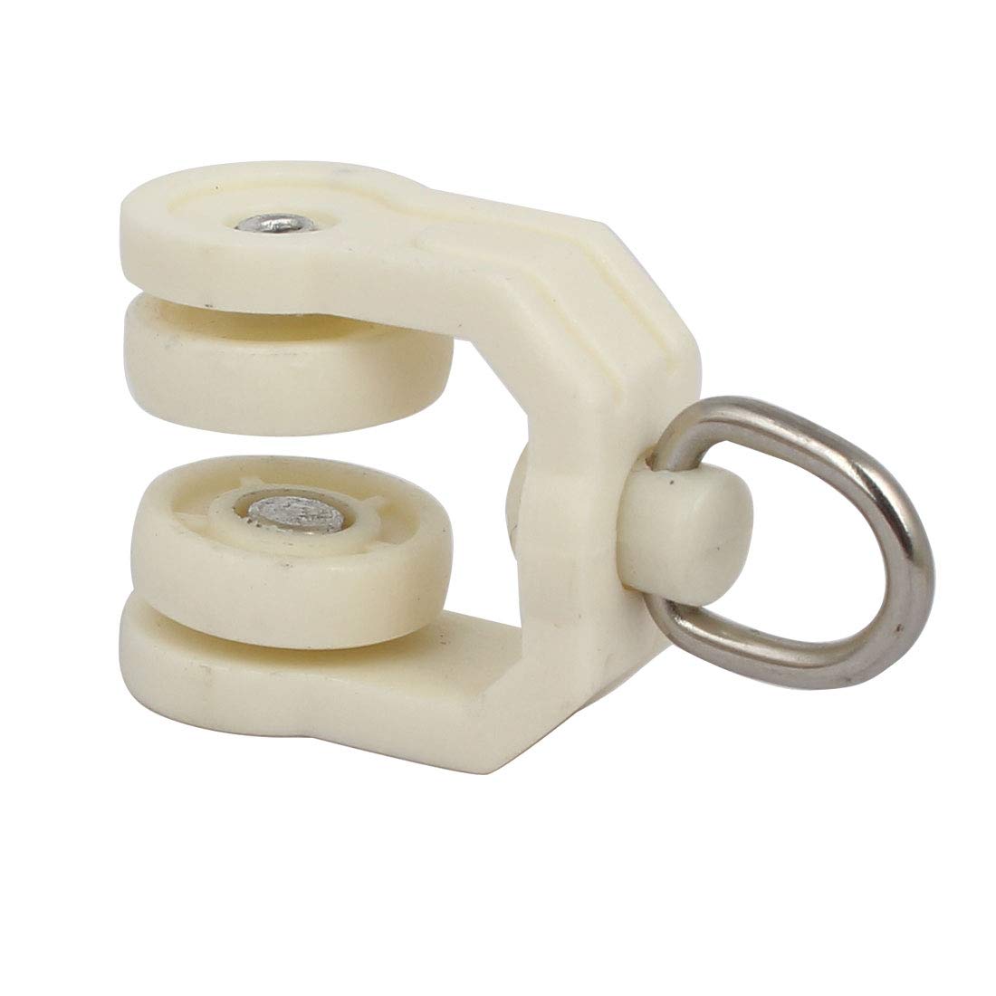 Aexit 14 mm Dia Rueda de plástico Cortina Carril de la Pista Rodillos (Model: H3982IV-7176IM) deslizantes Beige 150pcs