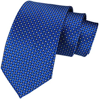 Men Royal Blue Neckties Vintage Silk Cravat Woven Leisure Fashion Designer brand Ties
