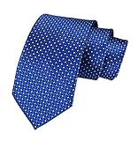 Men Royal Blue Neckties Vintage Silk Cravat Woven Leisure Fashion Designer brand Ties