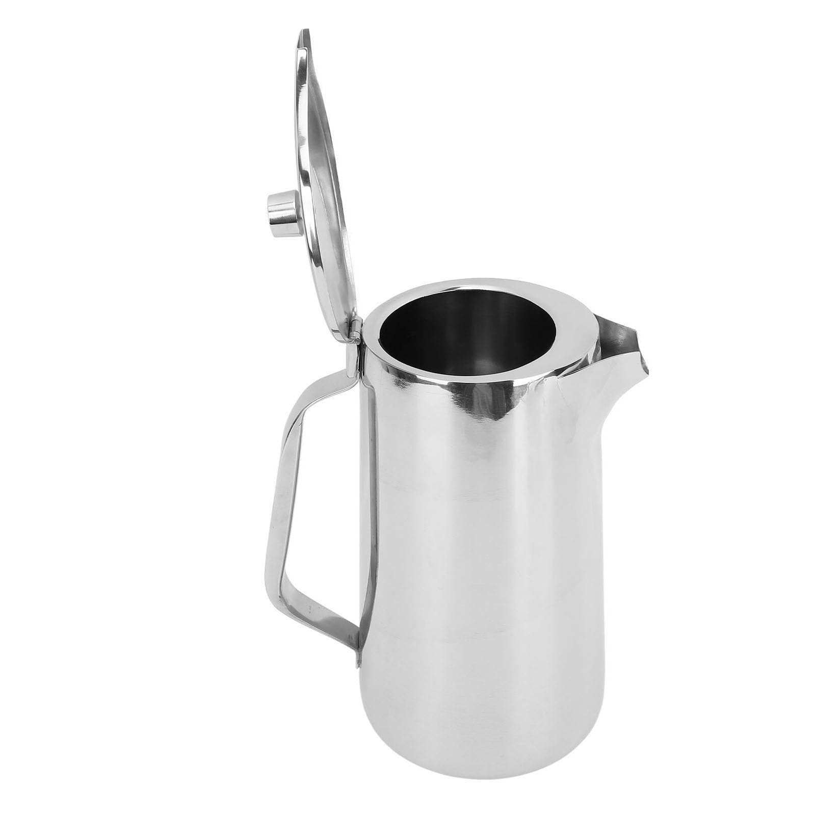 Brocca per L'acqua in Acciaio Inossidabile, Brocca per Bevande Fredde di Grande capacità da 2 Litri con Manico Ergonomico, per Succhi di tè e Decorazioni per la Casa