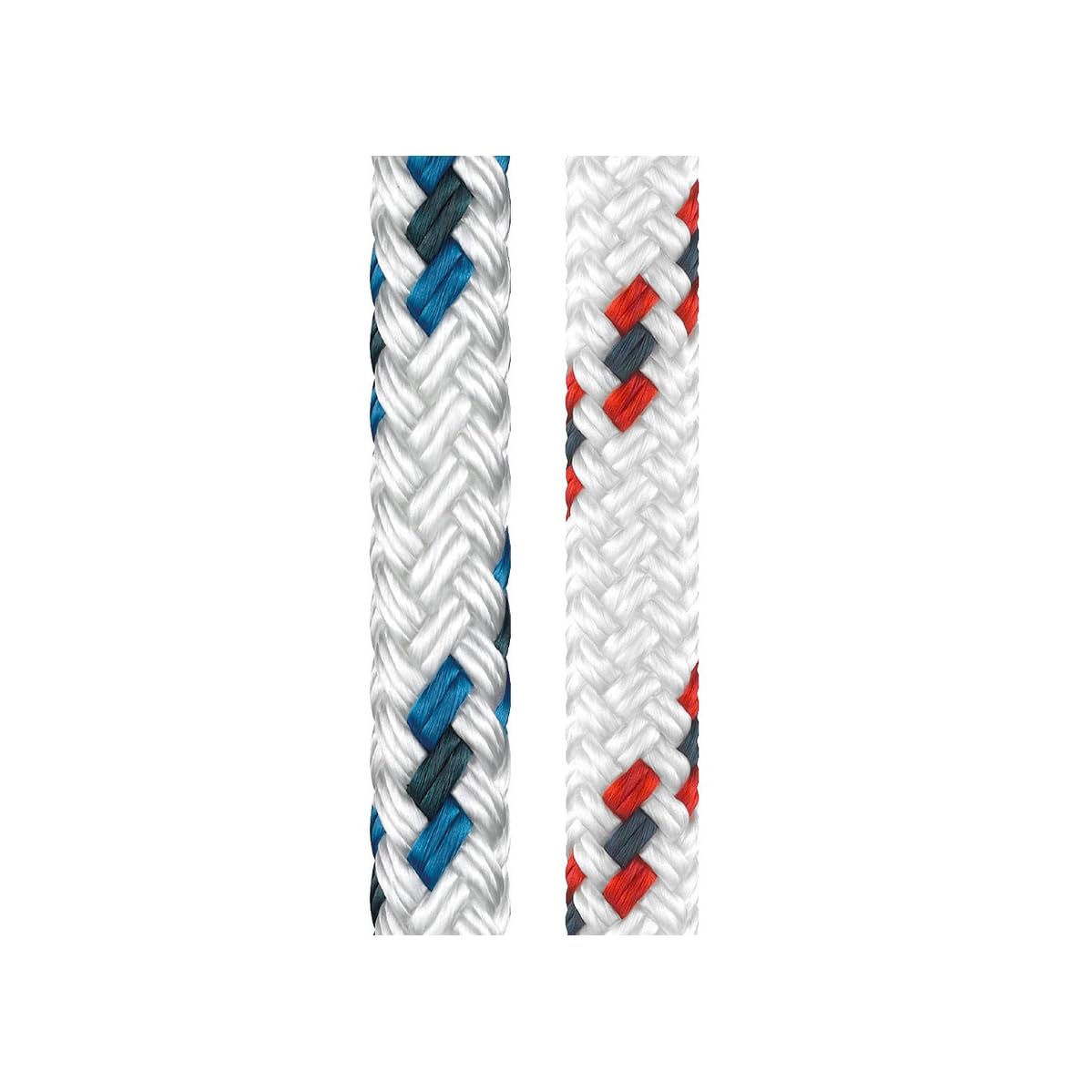 Li ros 00151 AllRound Braid on Braid Polyester Yacht Rope Priced Per Metre (Blue Fleck, 8mm)