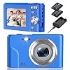 Digital Camera, NEZINI 2 Charging Mode Mini Kids Camera, Full HD 1080P 36MP 2.4 Inch LCD Vlogging Camera for Kids, 16X…
