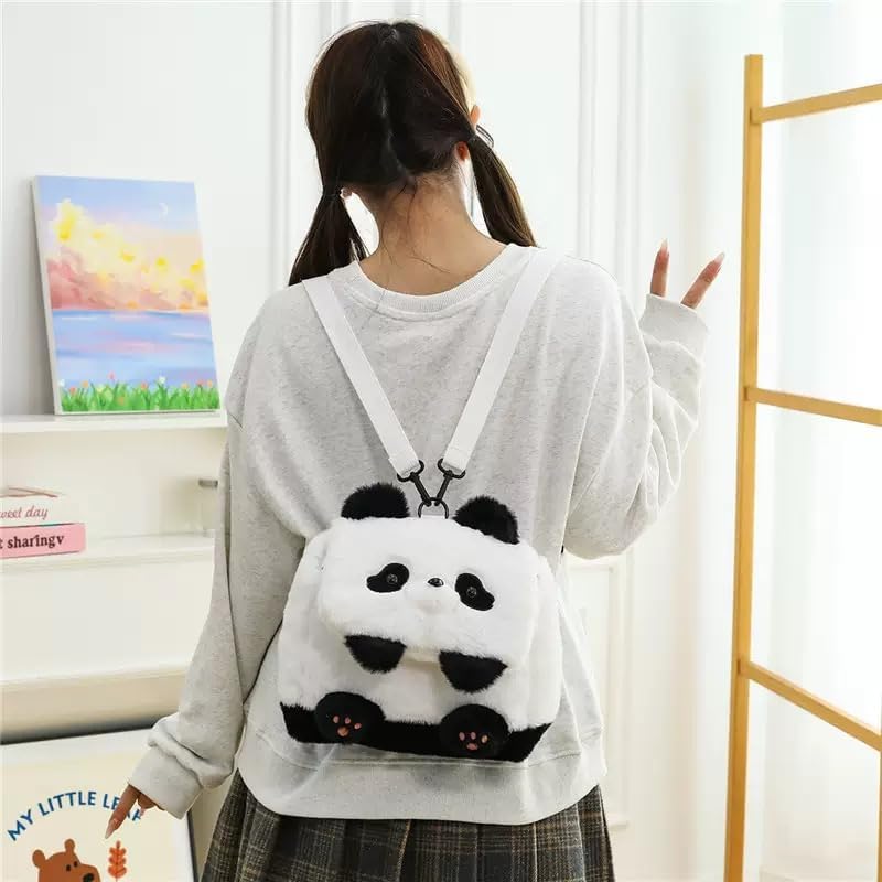 Cute Plush Panda Backpack, Plush Panda Bag, Stuffed Animal Backpack, Shoulder Bag Crossbody Bag, Cute Cartoon Bag - Image 9