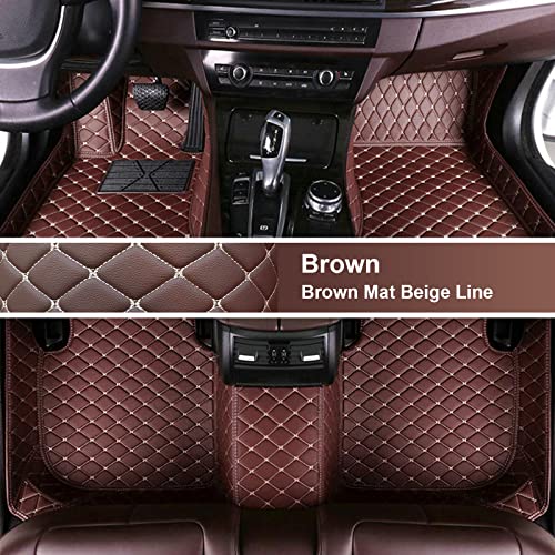 Custom Fit Waterproof Car Floor Mats (Brown)