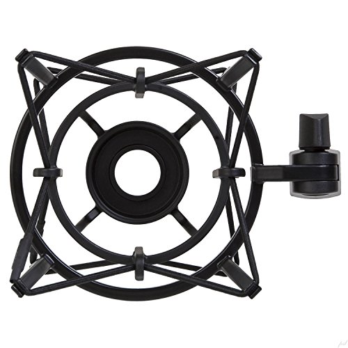 Suspension spider LyxPro noire pour micro de studio