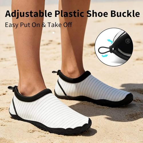 Image of Mishansha Water Shoes Women Wide Toe Quick Dry Aqua Shoes | Adult Swim Shoes Anti-slip Five Finger Barefoot Shoes For Beach Hiking Yoga Reefing Surfing River