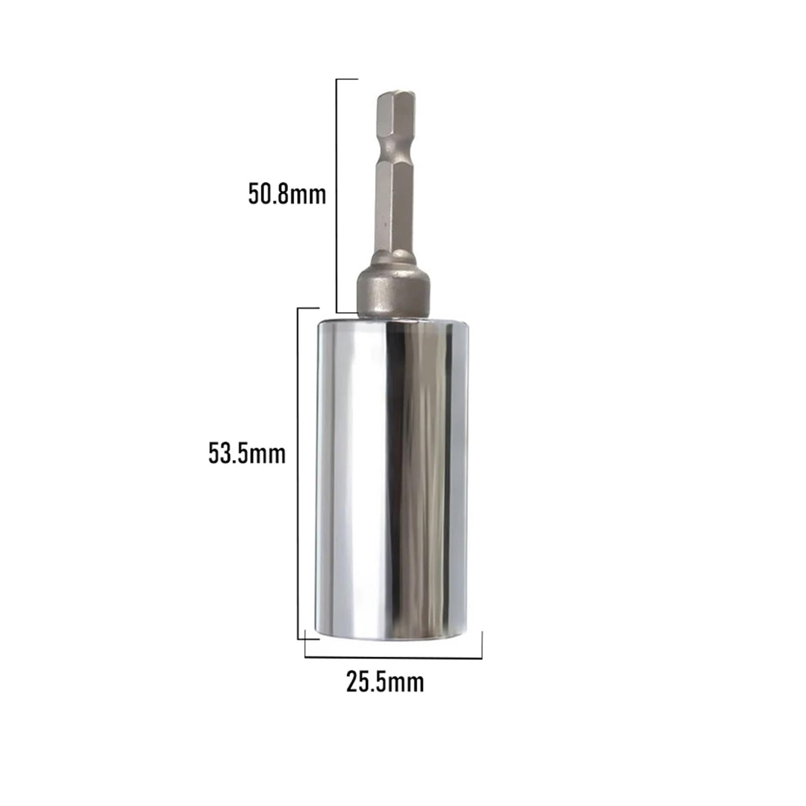 Clé de connexion magique multifonctionnelle à douille universelle, 7-19mm 9-27mm 11-32mm, poignée, adaptateur de perceuse électrique, outil de manchon de boulon d'écrou ( Color : Sleeve and Connector