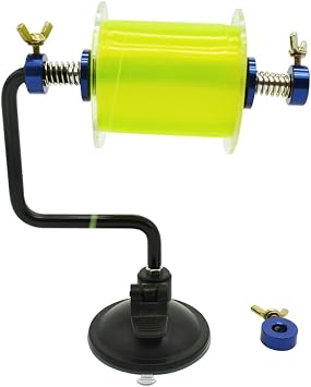 BLISSWILL Fishing Line Spooler System Silver Reel Winder Spool Tackle Fishing Line Winder Spooler Machine
