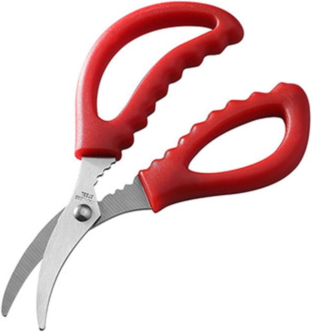 Kitchen Scissors Kitchen Seafood Scissors Multifunctional Stainless Steel Scissors Seafood Fish Crab(Black)