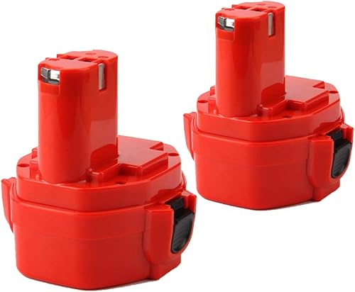 Exmate Paquete de 2 baterías de repuesto Ni-MH de 14.4V 3.5Ah para batería Makita 14.4V 1420 1422 1433 PA14 1434 1435 1435F 192699-A 193158-3