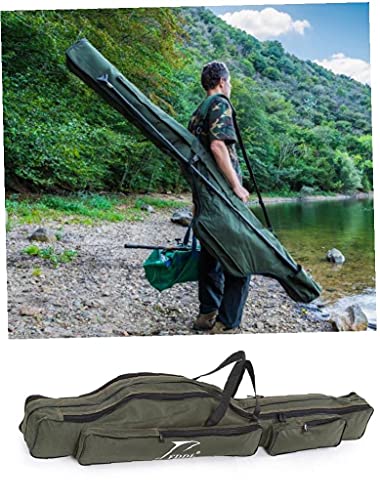 Hemore Sac de Stockage de pêche, Sac de pêche extérieur Poiserie de pêche Portable Sac de Rangement 2 Couches pignon… - Image 3