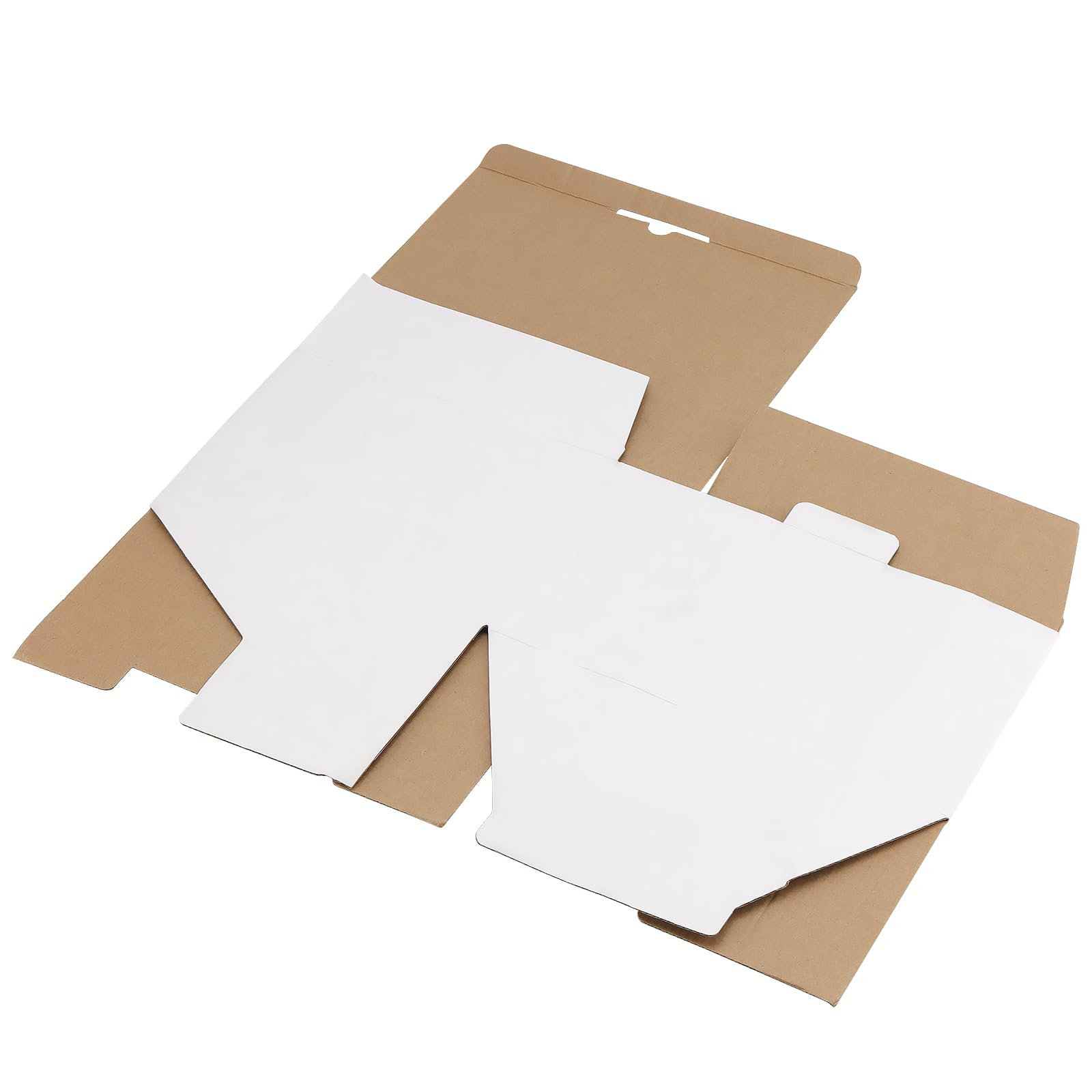 Caja de cartón blanco de 25,5 x 21 x 14,5 cm, 15 cajas de envío corrugadas