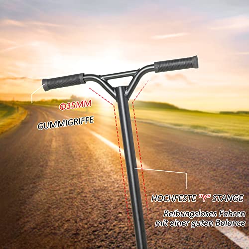 HOMCOM Stuntstep voor kinderen 360° besturing Meer dan 14 jaar oude kickstep Leuke step met dek rubberen handgrepen… - Afbeelding 8