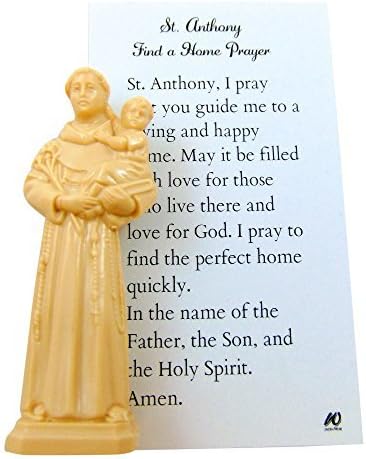 Westman Works St Anthony Home Finder Kit Saint Statue & Prayer for Buying a House