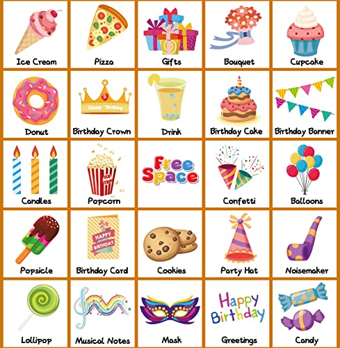 Juego de Bingo de Cumpleaños para 24 Jugadores para Niños miniatura 4
