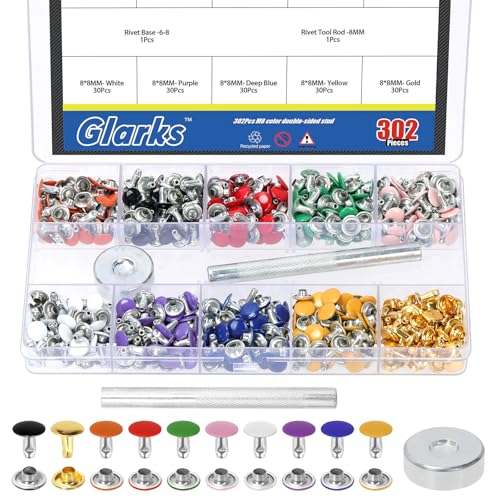 Rivets en cuir métalliques de qualité supérieure pour finitions de maroquinerie