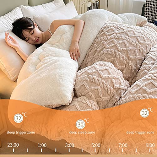 Manta de cachemira de cordero de invierno para no pasar frío en cama de 150x200cm 4